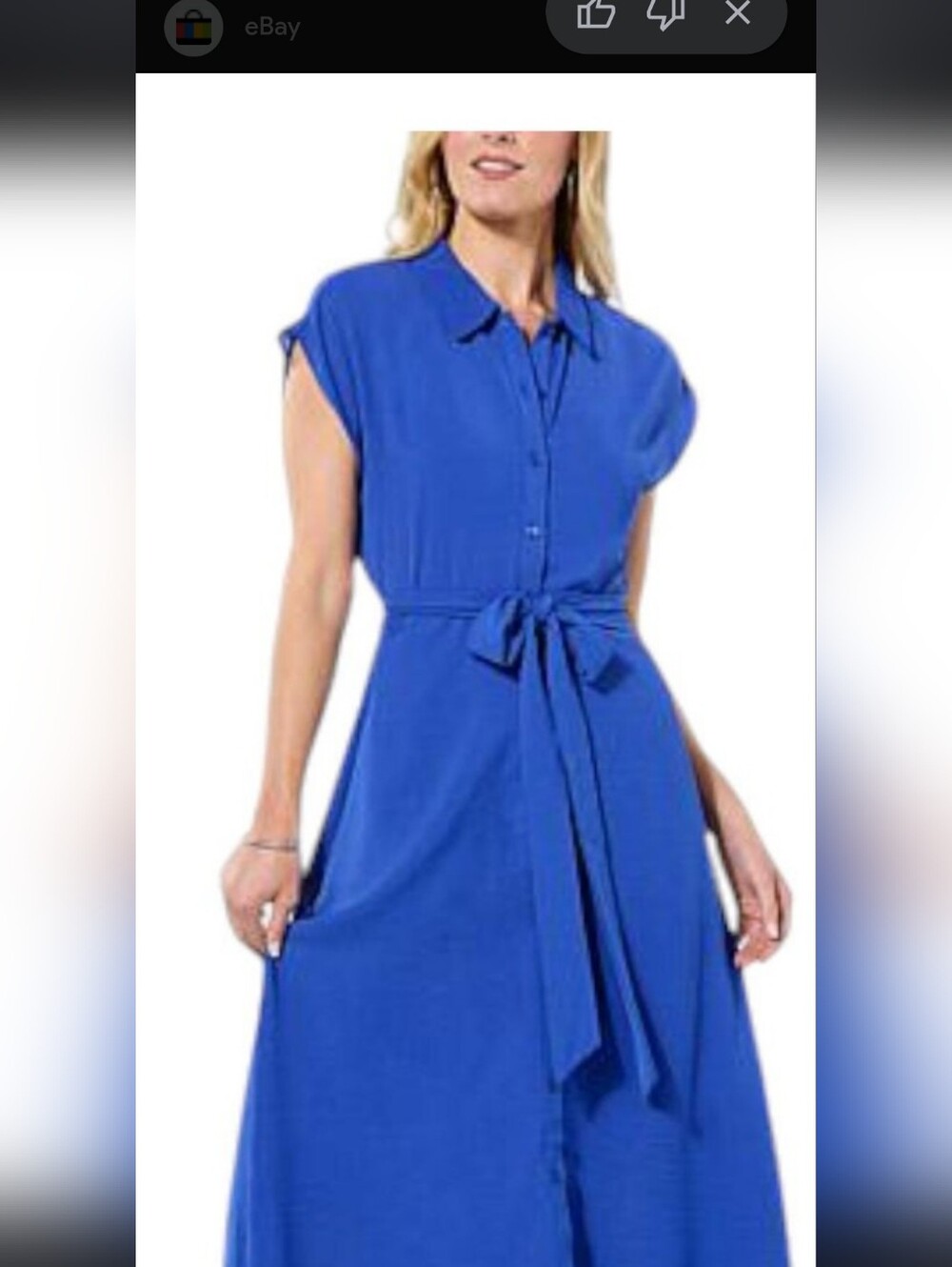 Ann TAYLOR LOFT Vibrant Blue MAXI DRESS